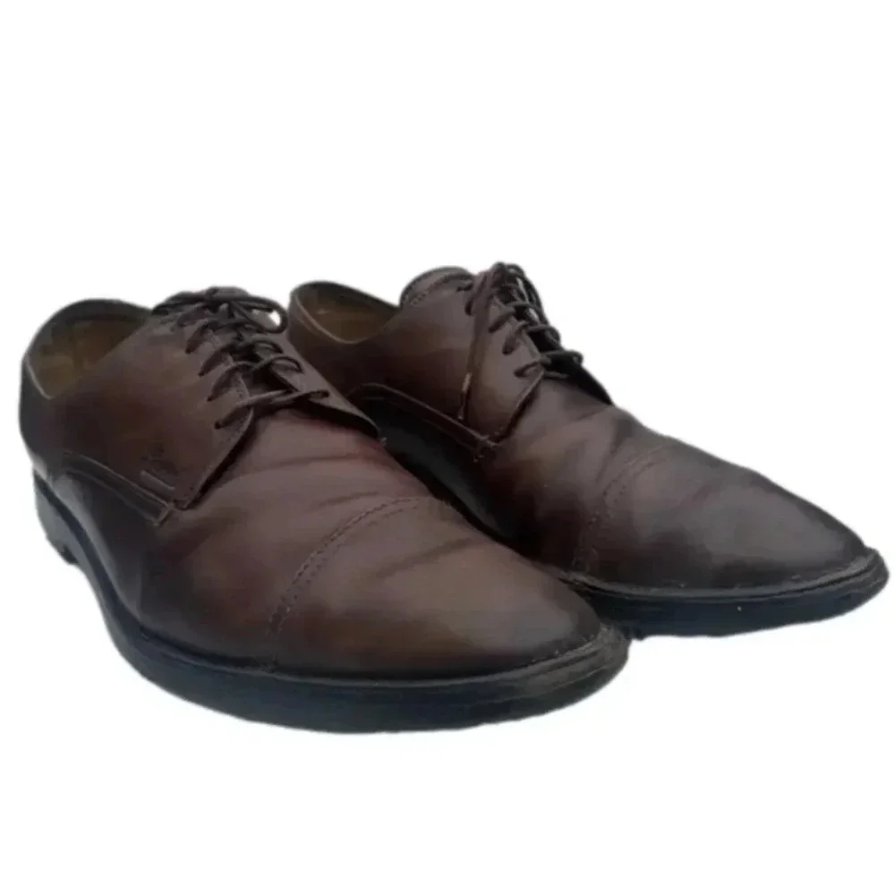 GUCCI Vintage Oxford Driving Loafers Leather Lace Dress Shoes Men’s 41.5 US 8